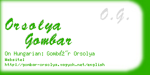 orsolya gombar business card